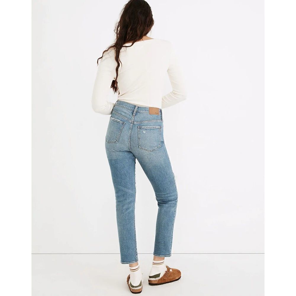 Madewell The Perfect Vintage Jean in Denman Wash Size 28 Distressed - Picture 4 of 10